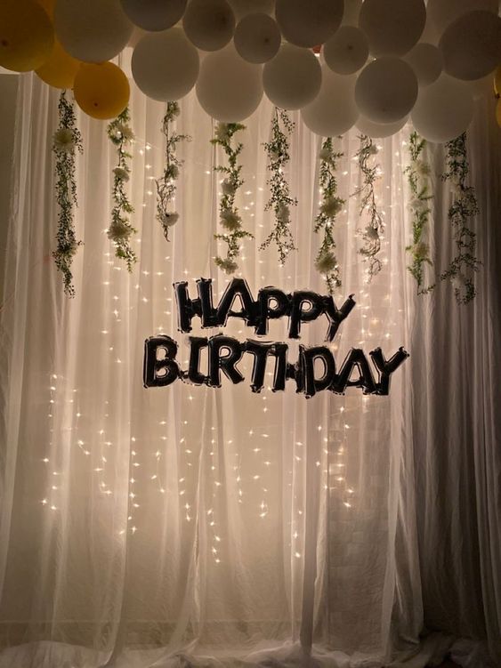 Simple Birthday Decoration Ideas at Home for Husband