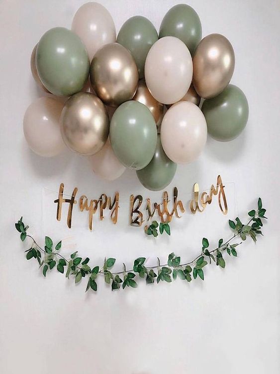 Simple birthday decoration ideas at home with balloons