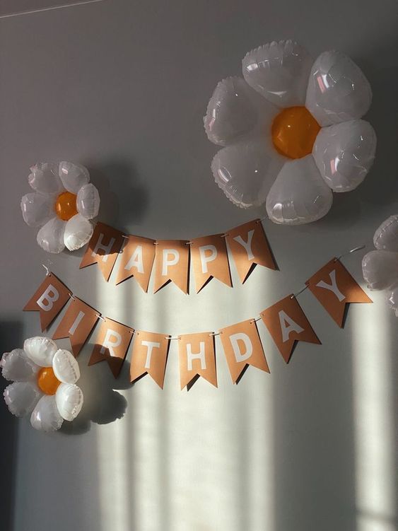 Simple birthday decoration ideas at home with balloons
