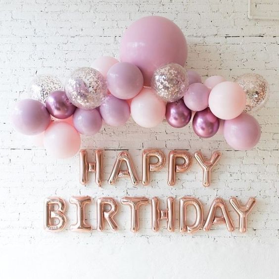 Simple birthday decoration ideas at home with balloons