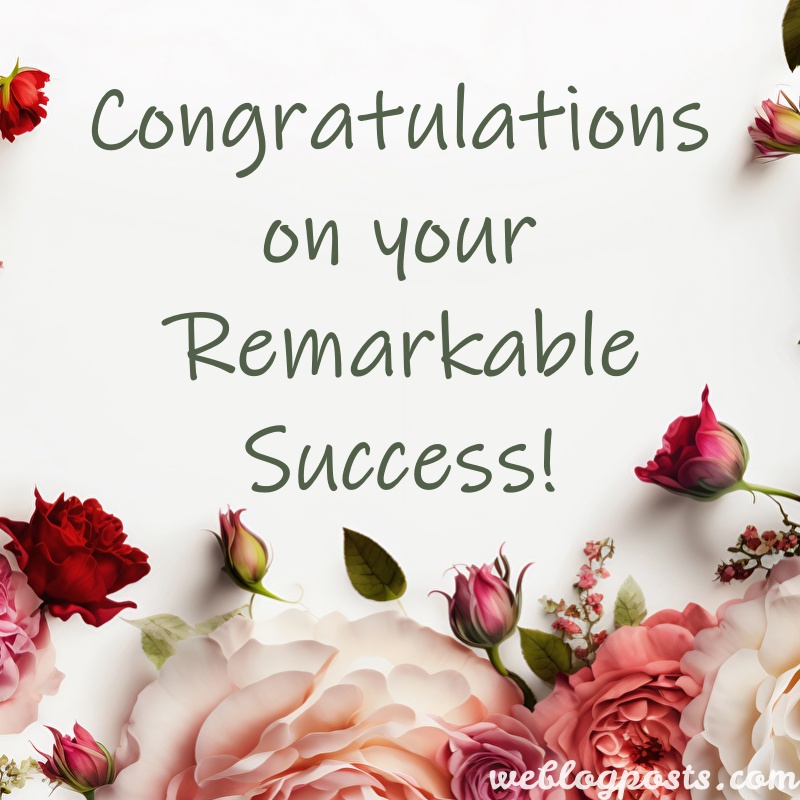 Congratulations Wishes for Success